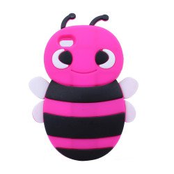 iPhone 4 4S 3D Bee Case (Hot Pink)